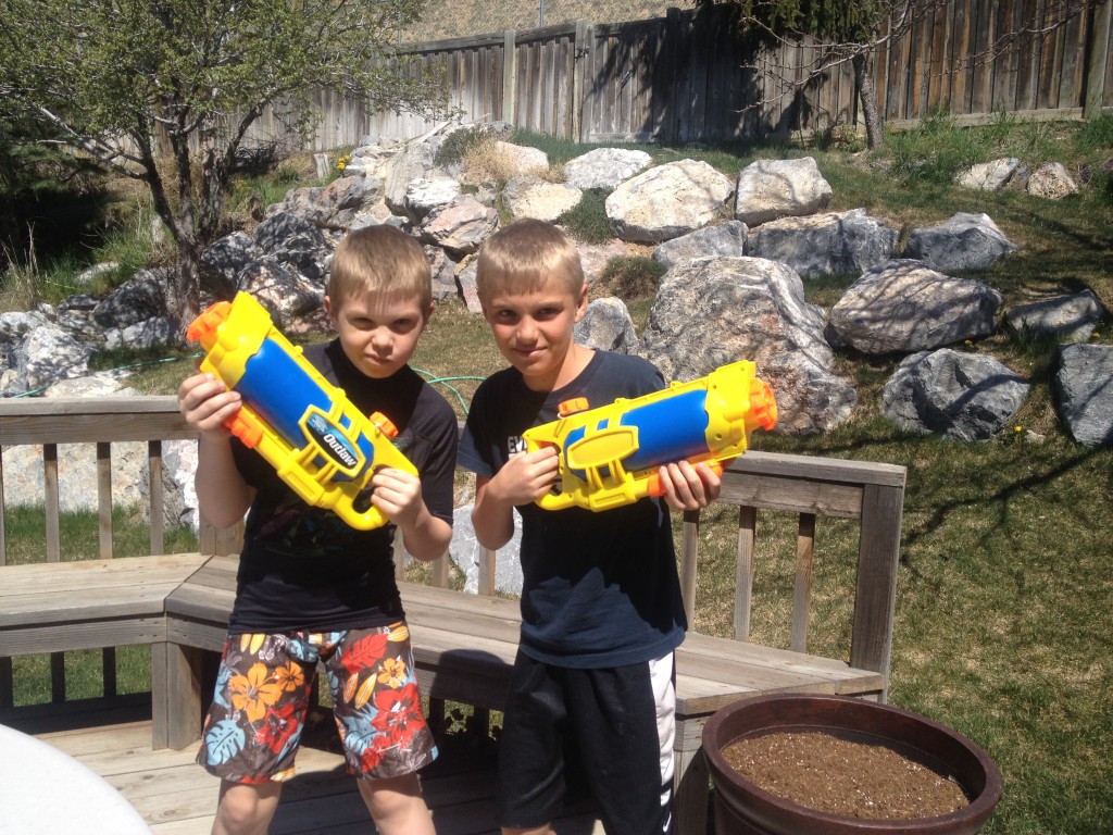 water gun boys Jackson Peter