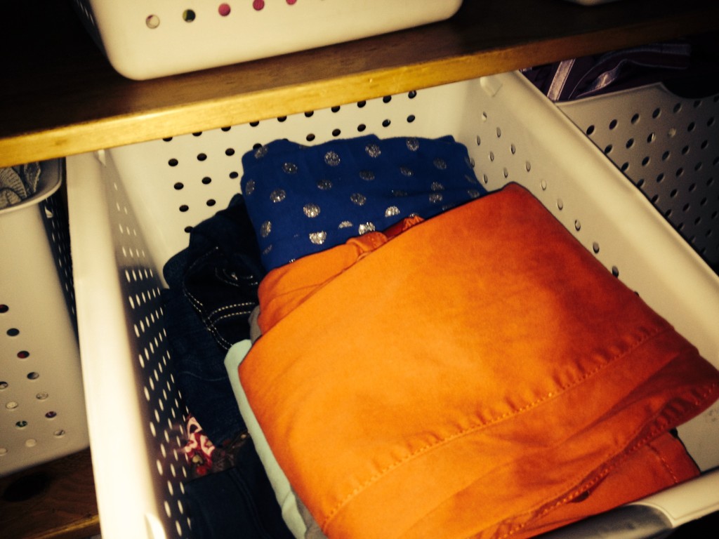 folded laundry
