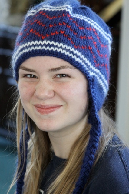 Julia cute nose and hat