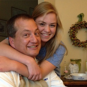 Julia Lane birthday hug