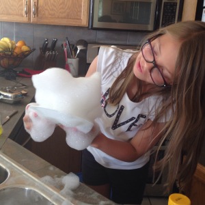 dish soap sculpture