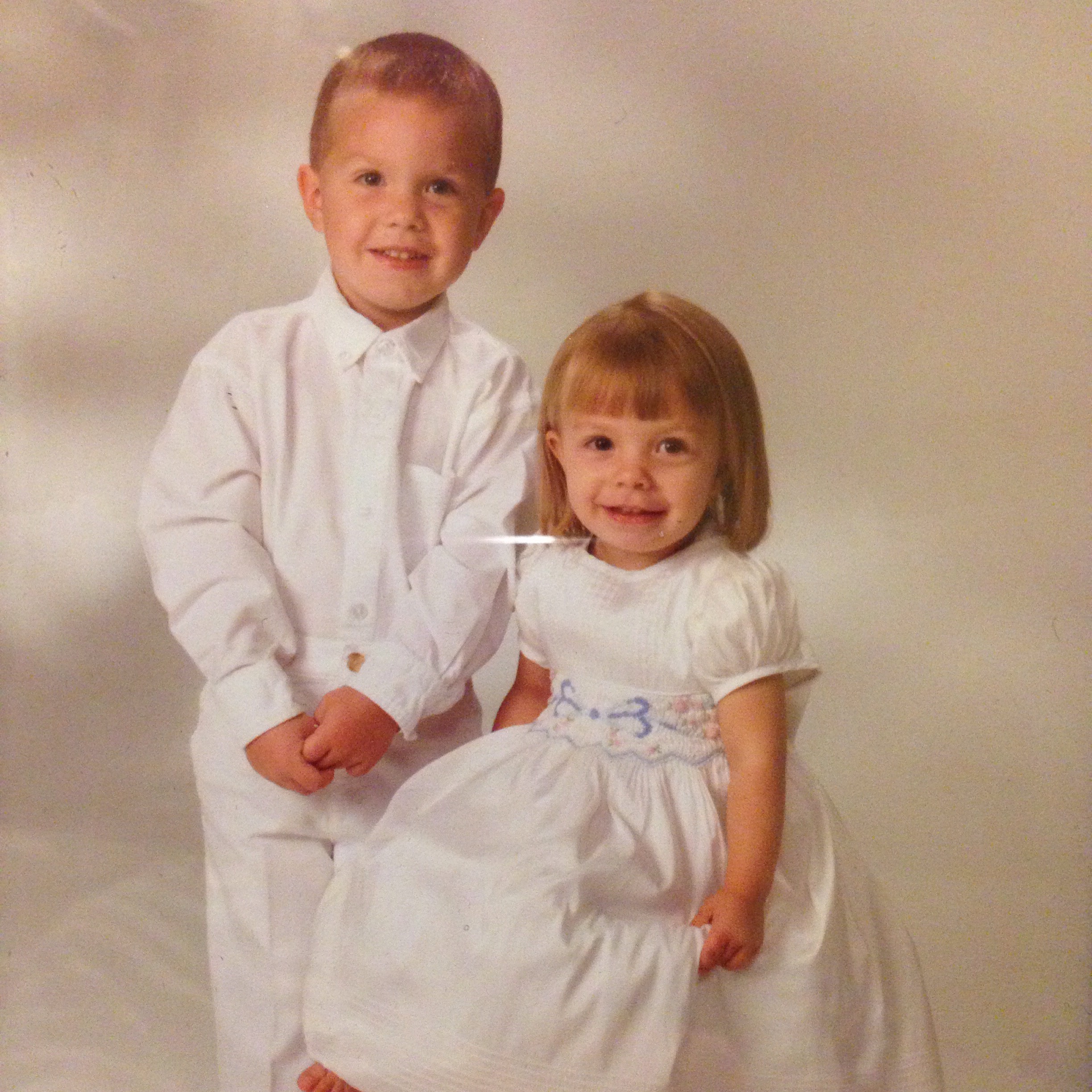 Anna and Peter in white