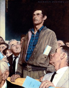 Freedom of Speech Norman Rockwell