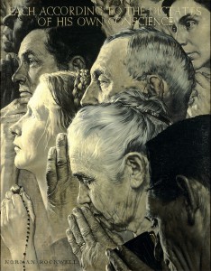 Freedom of Worship Norman Rockwell