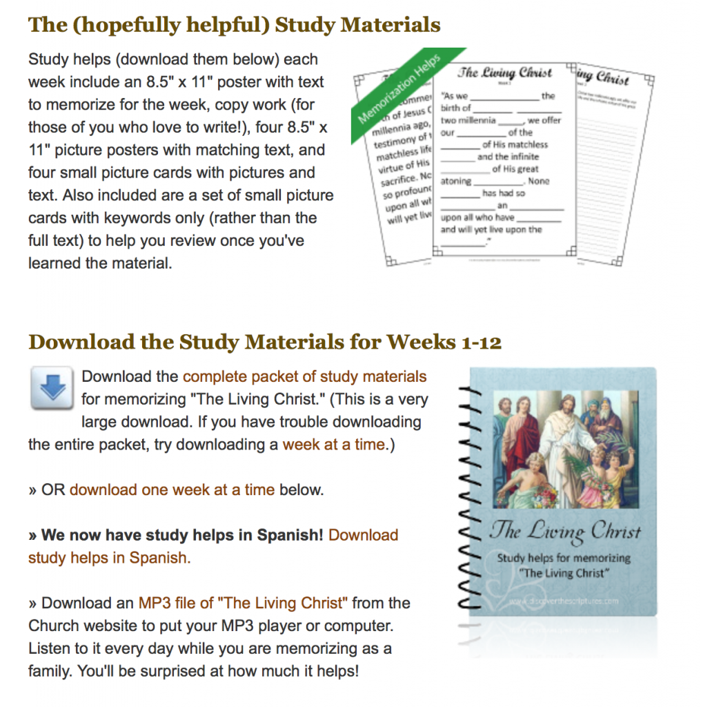 Scripture Memorization Chart