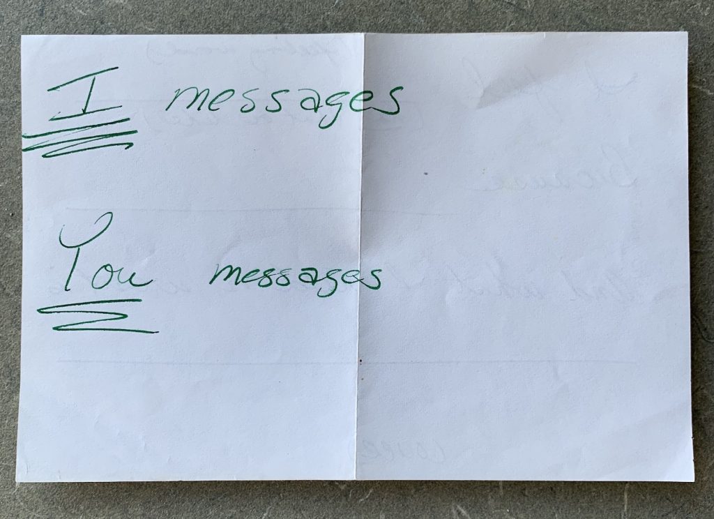 I messages You messages