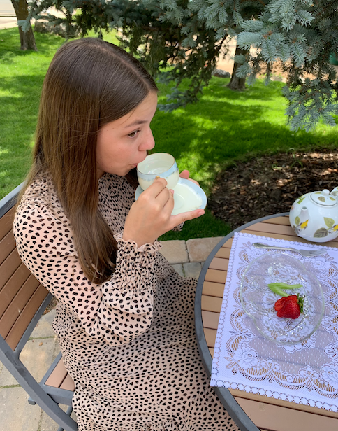 “May I have some strawberries, please, Miss Eliza?”